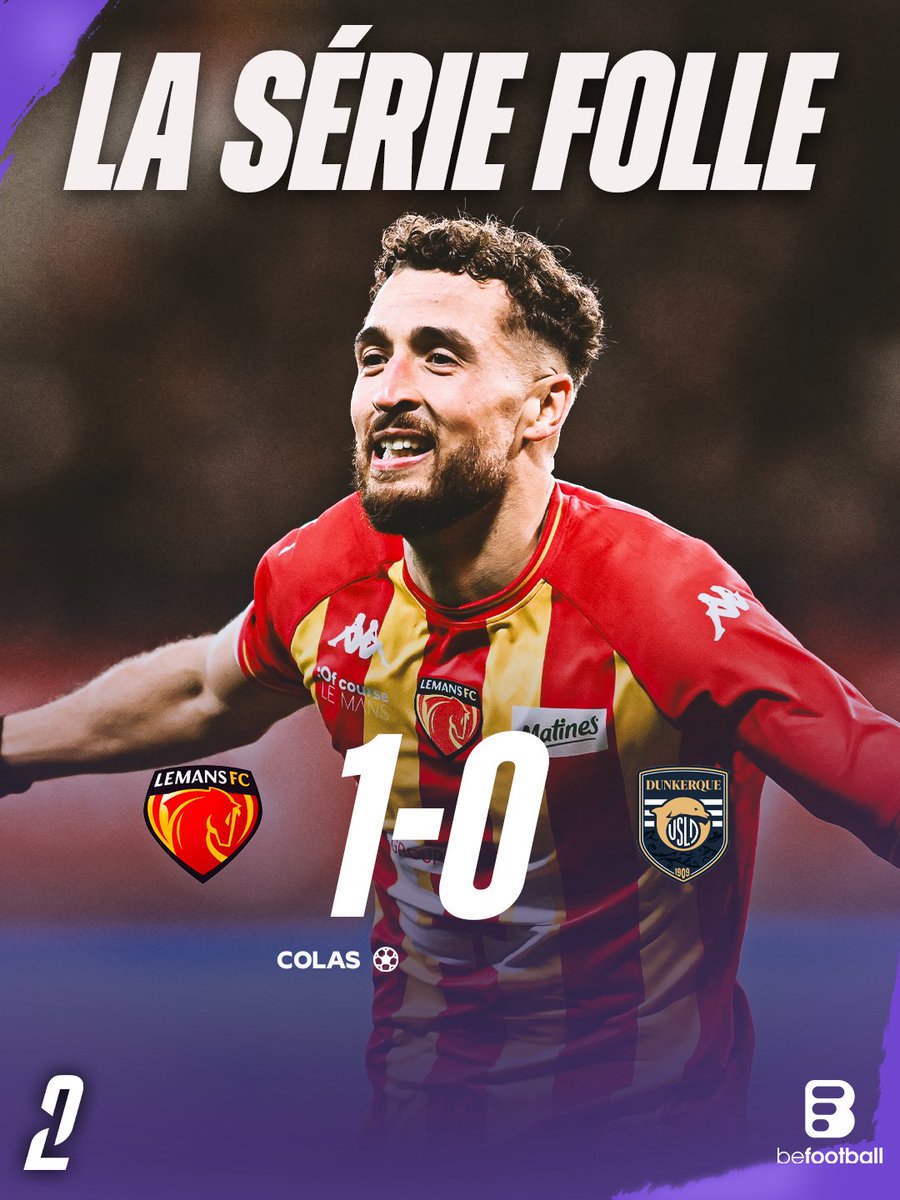 🚨🚨 𝗟𝗘 𝗠𝗔𝗡𝗦 𝗕𝗔𝗧 𝗗𝗨𝗡𝗞𝗘𝗥𝗤𝗨𝗘 𝗘𝗧 𝗘𝗡𝗖𝗛𝗔𝗜𝗡𝗘 𝗨𝗡 𝟭𝟵𝗲 𝗠𝗔𝗧𝗖𝗛 𝗦𝗔𝗡𝗦 𝗗𝗘́𝗙𝗔𝗜𝗧𝗘 !!!!! 😱❤️💛

Les Sarthois sont 4es de L2, à un point du Red Star, 2e. 😳

𝗠𝗔𝗜𝗦 𝗤𝗨𝗜 𝗩𝗔 𝗔𝗥𝗥𝗘̂𝗧𝗘𝗥 𝗖𝗘 𝗦𝗔𝗧𝗔𝗡𝗘́ 𝗗𝗘  𝗣𝗥𝗢𝗠𝗨 ?!?!?!? 🤣