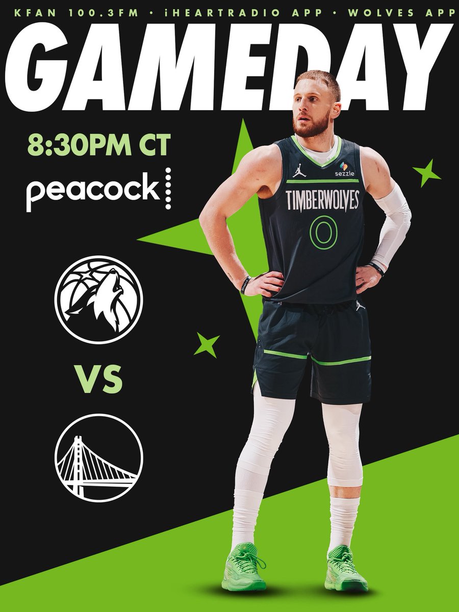 Timberwolves's tweet image. Monday night hoops at home.