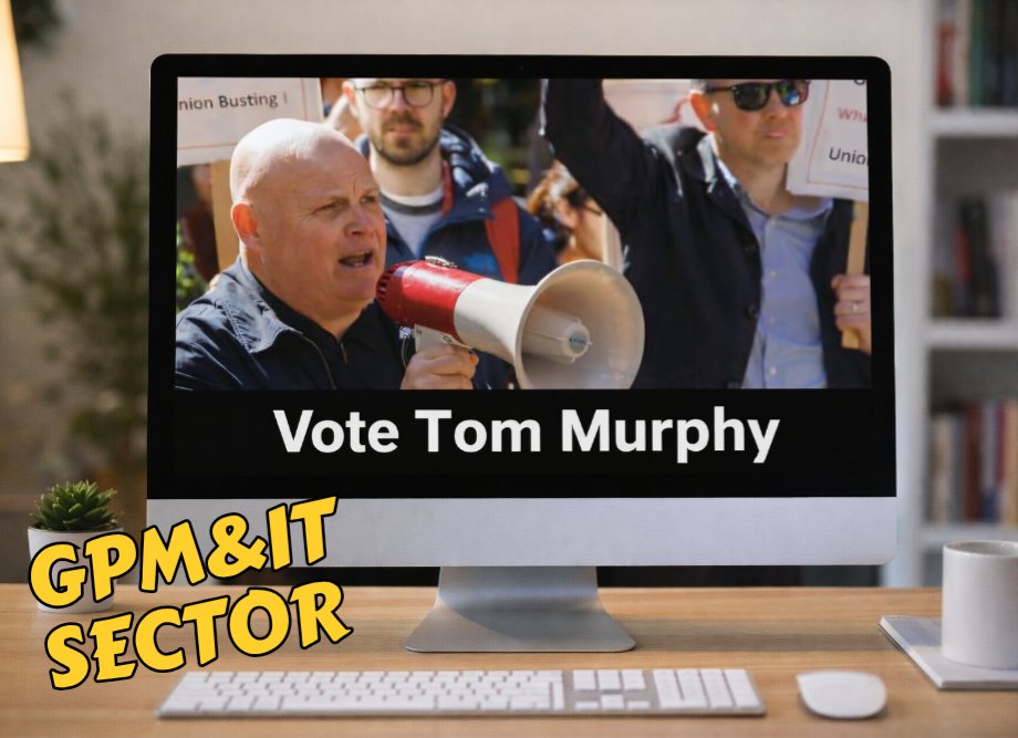 PulsLeft's tweet photo. GPM&amp;IT sector?💻📚📰
Make sure your Branch nominates Tom Murphy in the Executive elections before 4 Feb - and when your ballot paper arrives, vote Tommy for GPM&amp;IT ✊🏼 https://t.co/GemXlQK8Hg