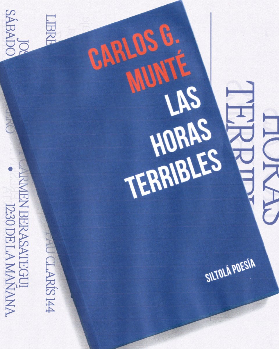 Es bien sabido que yo escribo libros sólo para que <a href="/jsdemontfort/">José de Montfort</a> los presente. 
Será en <a href="/documentabcn/">Llibreria Documenta</a>, cómo no. Y esta vez, además, tengo la suerte de contar con la espléndida <a href="/CBerasateguiV/">Carmen Berasategui</a>. Y todo gracias a <a href="/Siltola/">La Isla de Siltolá</a> 
¡Os esperamos!