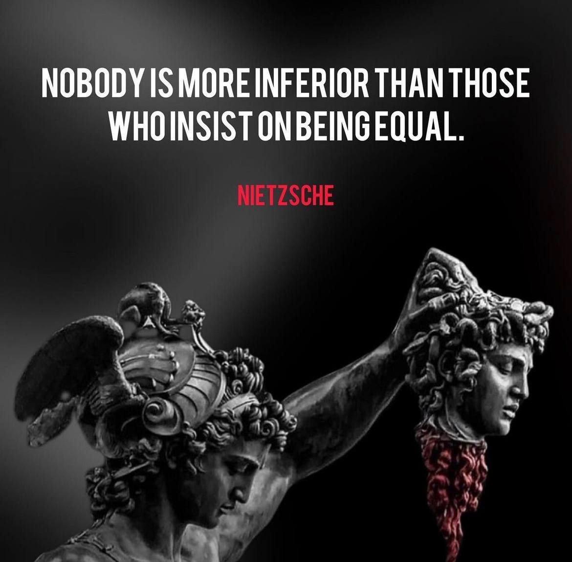 UltraDane's tweet image. The statement is prophetic. Those who aggressively push for equality (democrats) e.g., "leveling" society, tearing down hierarchies, or insisting everyone must be treated the same regardless of merit/ability, reveal their own inferiority and mediocrity in the process. 

They're…
