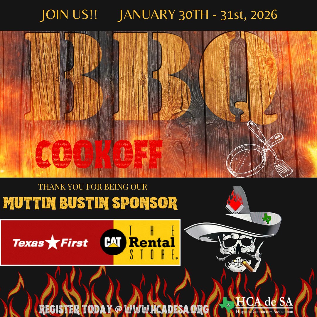 Thank you to Navy Federal Credit Union, Texas First Rentals &amp; Tiresocks, Inc., for being our 9th annual MUTTIN BUSTIN SPONSORS for our 2026 Rodeo Bar B Que Cook-Off &amp; Private Party!

Friday, January 30 &amp; Saturday, January 31st
 HEATED Tent

Register NOW at hcadesa.org