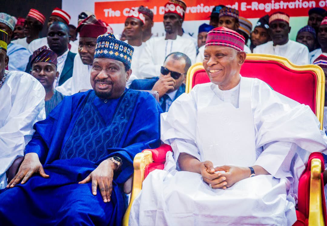 barauijibrin's tweet photo. Change of name: Tinubu/ Barau organisation now Tinubu, Abba, Barau Organisation 

Today, we received the Kano State Governor, His Excellency Abba Kabiru Yusuf, into our great party, the All Progressives Congress (APC), at the Kano Government House.

While welcoming him to the APC during the event, I urged all my supporters and promoters to queue behind the governor for the development of our state, Kano.

When I chanted Nigeria, the mammoth crowd said 'Sai Tinubu' and when I said Kano, it was followed by 'Sai Abba Gida-Gida.'

To this effect, the various groups promoting my aspirations under the Tinubu/Barau organisation will now be known as the Tinubu, Abba, Barau Organisation. 

My entry into politics over three decades ago was driven by my commitment to serve the people of our beloved state, Kano and the country at large.  Nothing more.

By the grace of Allah (SWT), I have remained steadfast in that mission, and I will continue to work for the unity, progress and development of Kano State and the country.

I also want to reassure the President and Commander-in-Chief of the Armed Forces of the Federal Republic of Nigeria, His Excellency Bola Ahmed Tinubu, GCFR, of my unalloyed commitment to the ideals of the Renewed Hope Agenda, as we work together to take our country to the next level, where governance truly works for all.