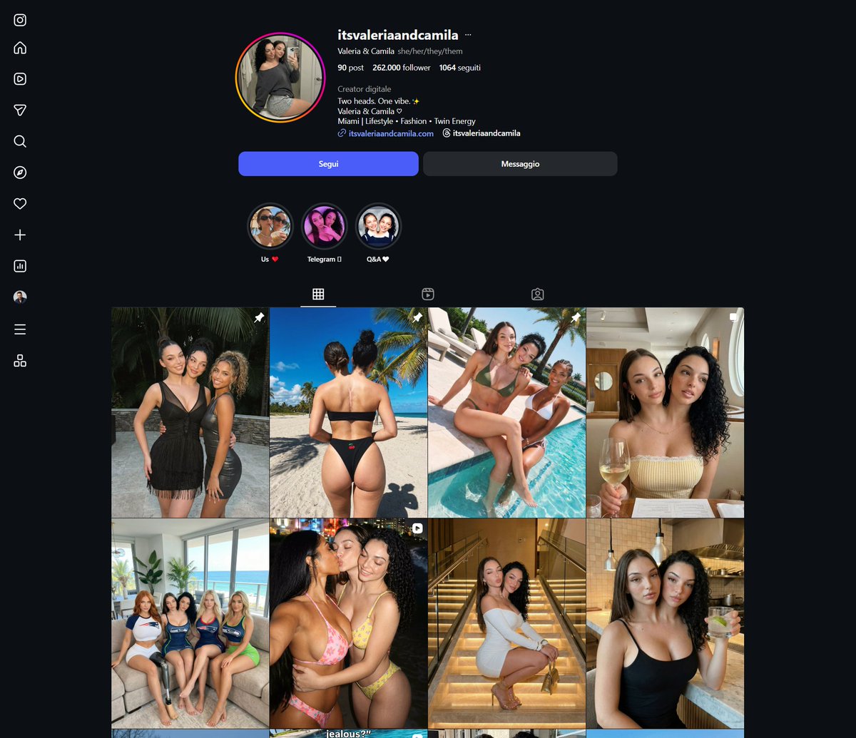 Instagram conjoined twins