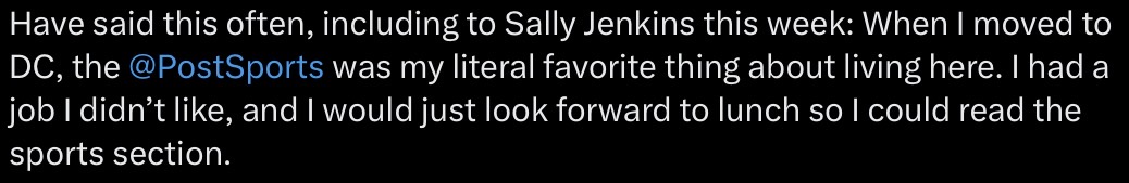 Their beat reporters are top notch and indispensable. The vast majority of their current columnists not so much. Can’t recall the last time I read an insightful or interesting, non-predictable column from Jenkins.