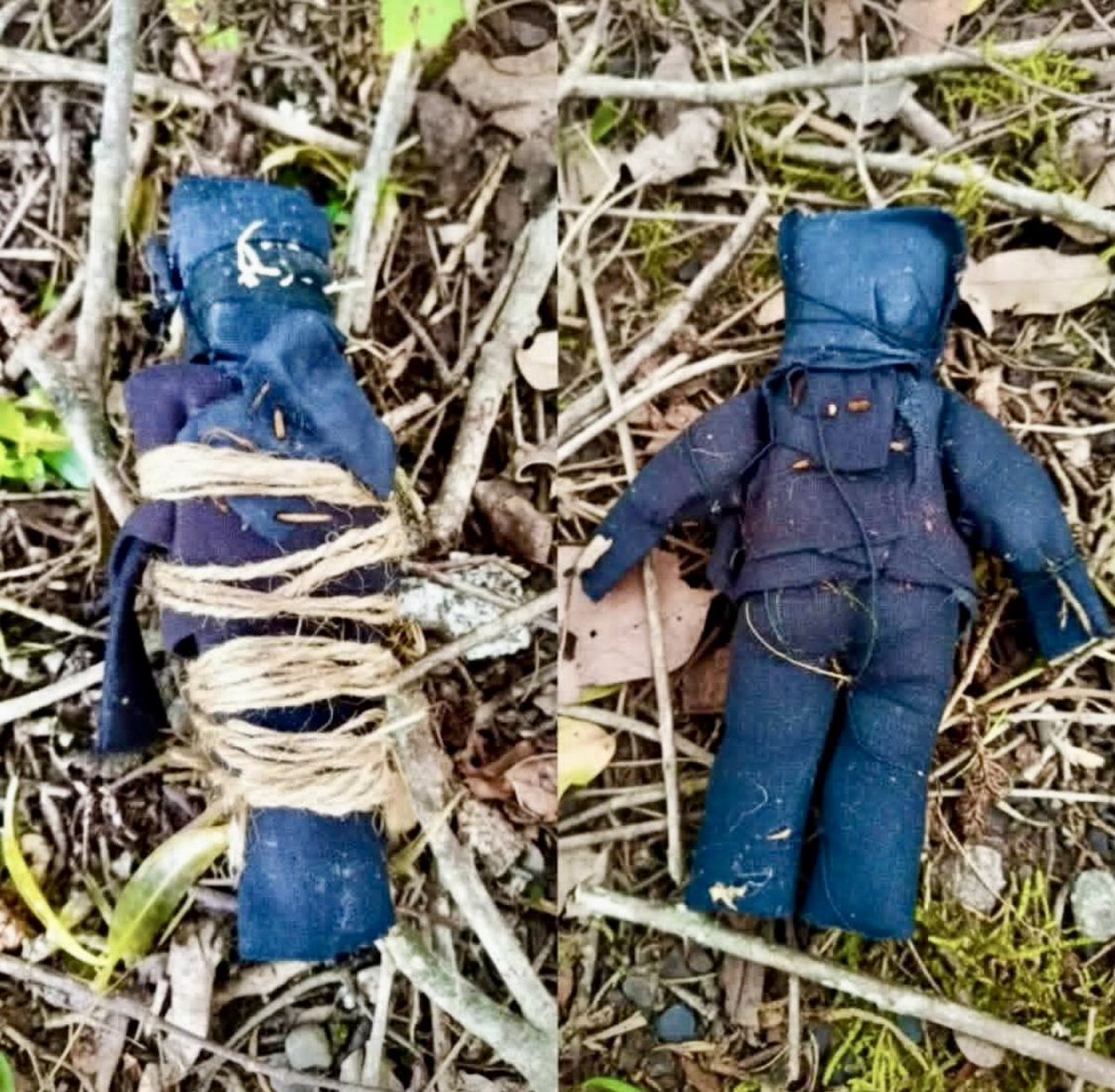 unatalvickycar's tweet image. Hoy salí a correr y me encontré este muñeco atado con una nota que decía “Juan te ato a mí por el resto de tu vida” ni idea quién será Juan, pero te desaté amigo, hoy por ti, mañana por mi. 
Juan liberado. 🫶🏻