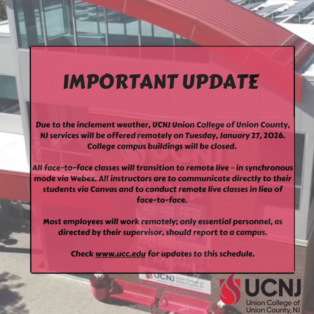 UCNJ Union College of Union County, NJ tweet media