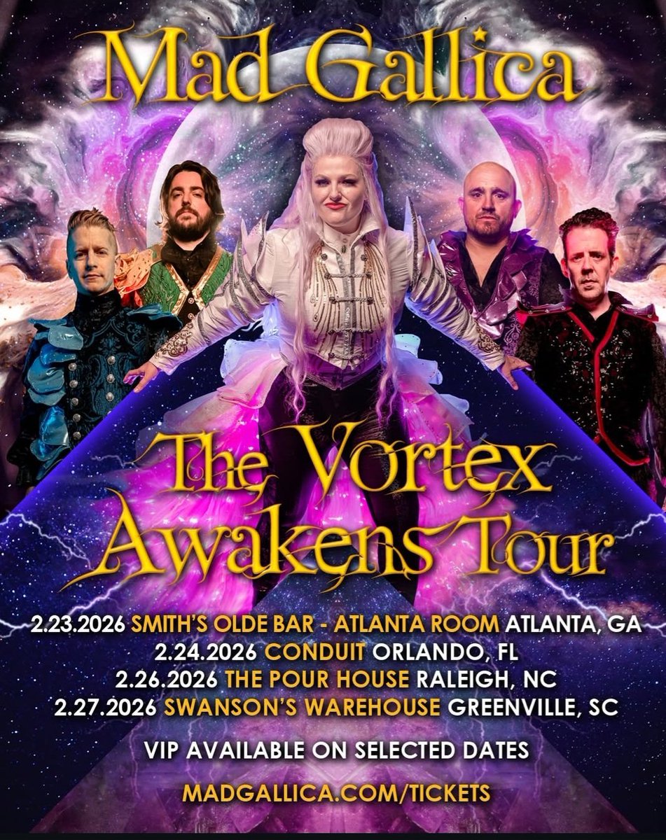 Looking forward to seeing all you beautiful creatures in Orlando for Mad Gallica's first tour!