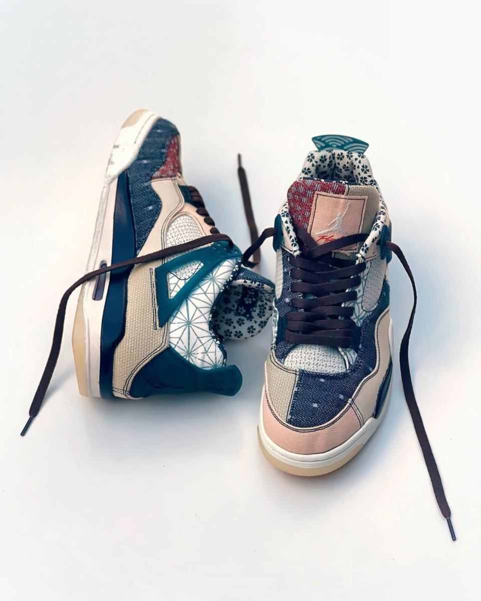 Air Jordan 4 Bleached Sashiko customs (2020) 🧵