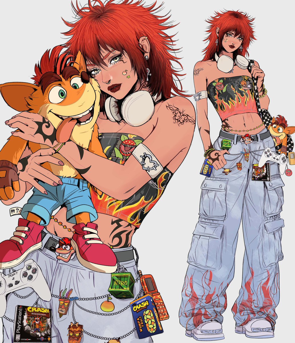 girl who is obsessed with CRASH BANDICOOT pt.2