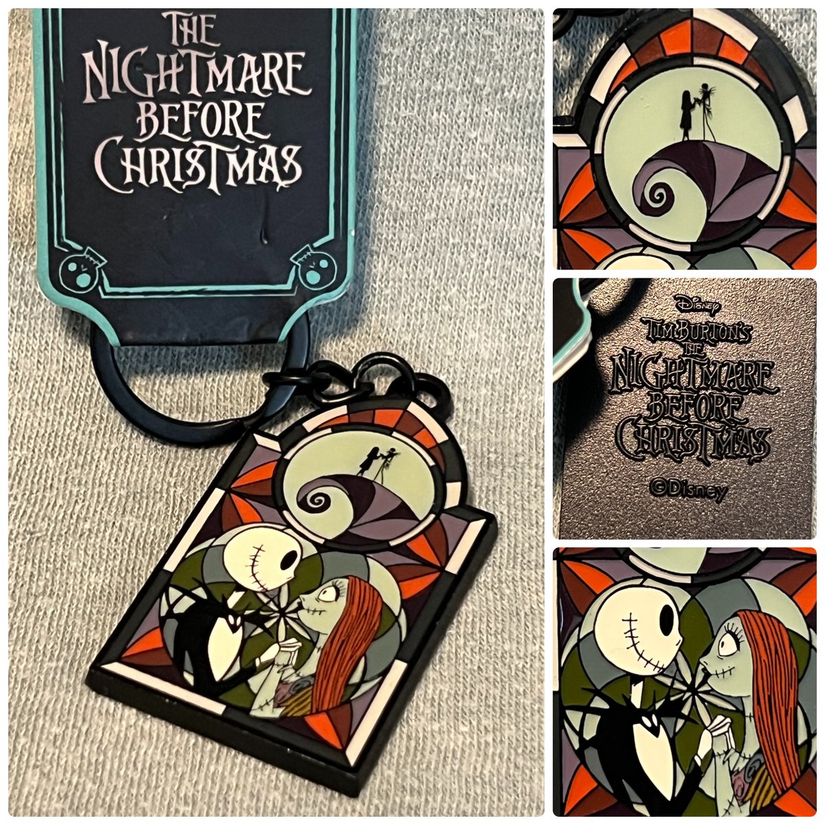 TeriE's tweet photo. FUN FASHION ~ DISNEY Keyring #TheNightmareBeforeChristmas with #JACKSkellington & SALLY #StainedGlass NEW
https://t.co/UYeIZEKOZj
#disneygifts #disneykeychains #timburton #nightmarebeforechristmas #jackandsally #disneyaccessories #disneykeyring #disneycollectibles #disneygifts https://t.co/bItKKvJhcE