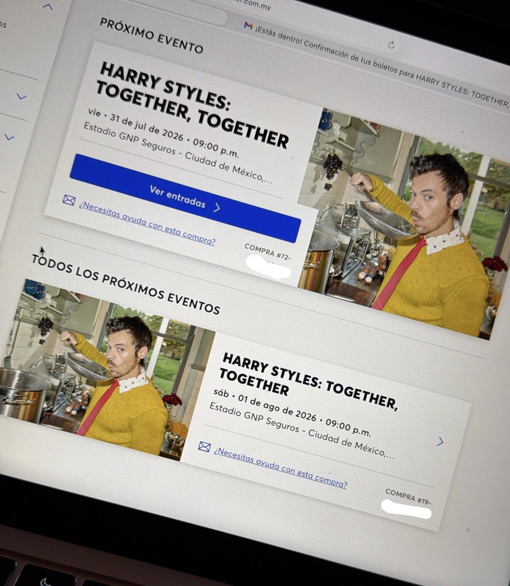 Voy a ver a Harry Styles los dos días de su visita a México, soy bendecido😭❤️