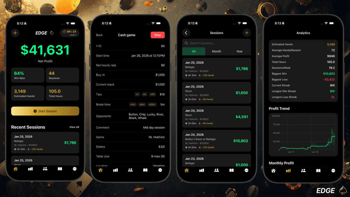 Dibz ♤ EDGE Poker app tweet media