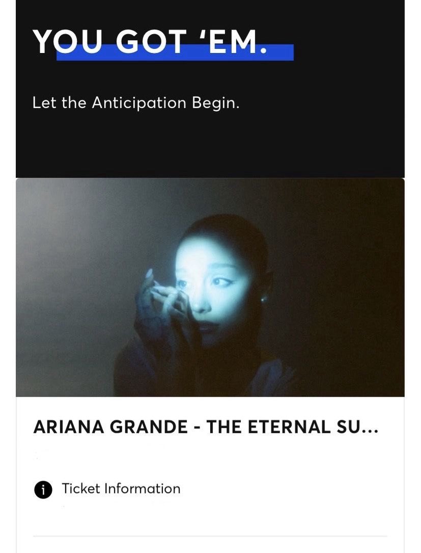 sunshinesnati0n's tweet photo. if someone is willing to sell their eternal sunshine ticket, please let me know. 

they‘re so many fans in need of an actual ticket since this might be her LAST TOUR. https://t.co/pBQjbqsMq8