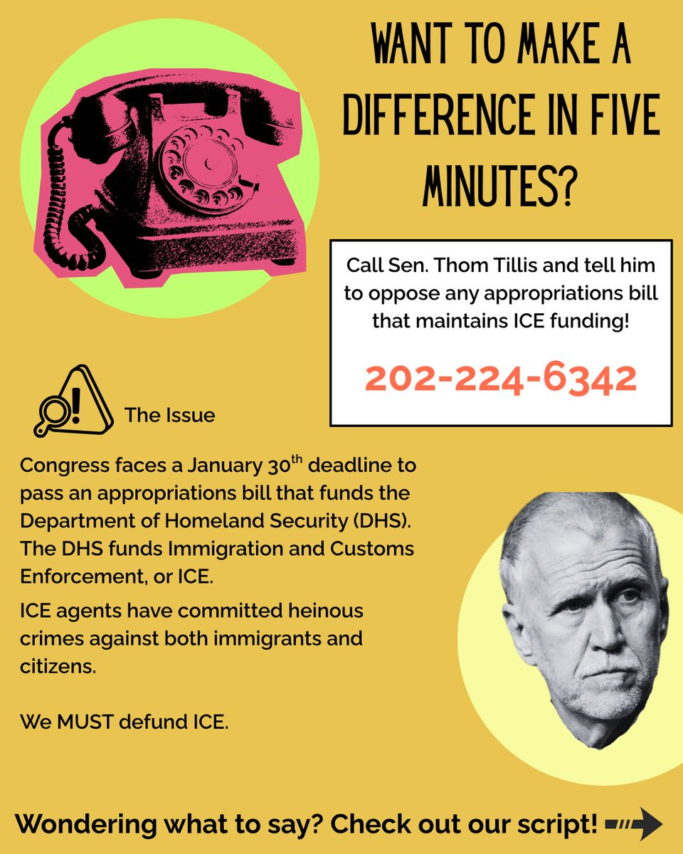 ncmegaphone's tweet image. Angry? Heartbroken? We are too. But we can’t give up now. Call or email your Senator to demand that they vote no on DHS funding. Together, we can hold these reckless agencies accountable for tearing our communities apart: tinyurl.com/yn95fvkn #StandWithMN #VoteNo #DefundICE