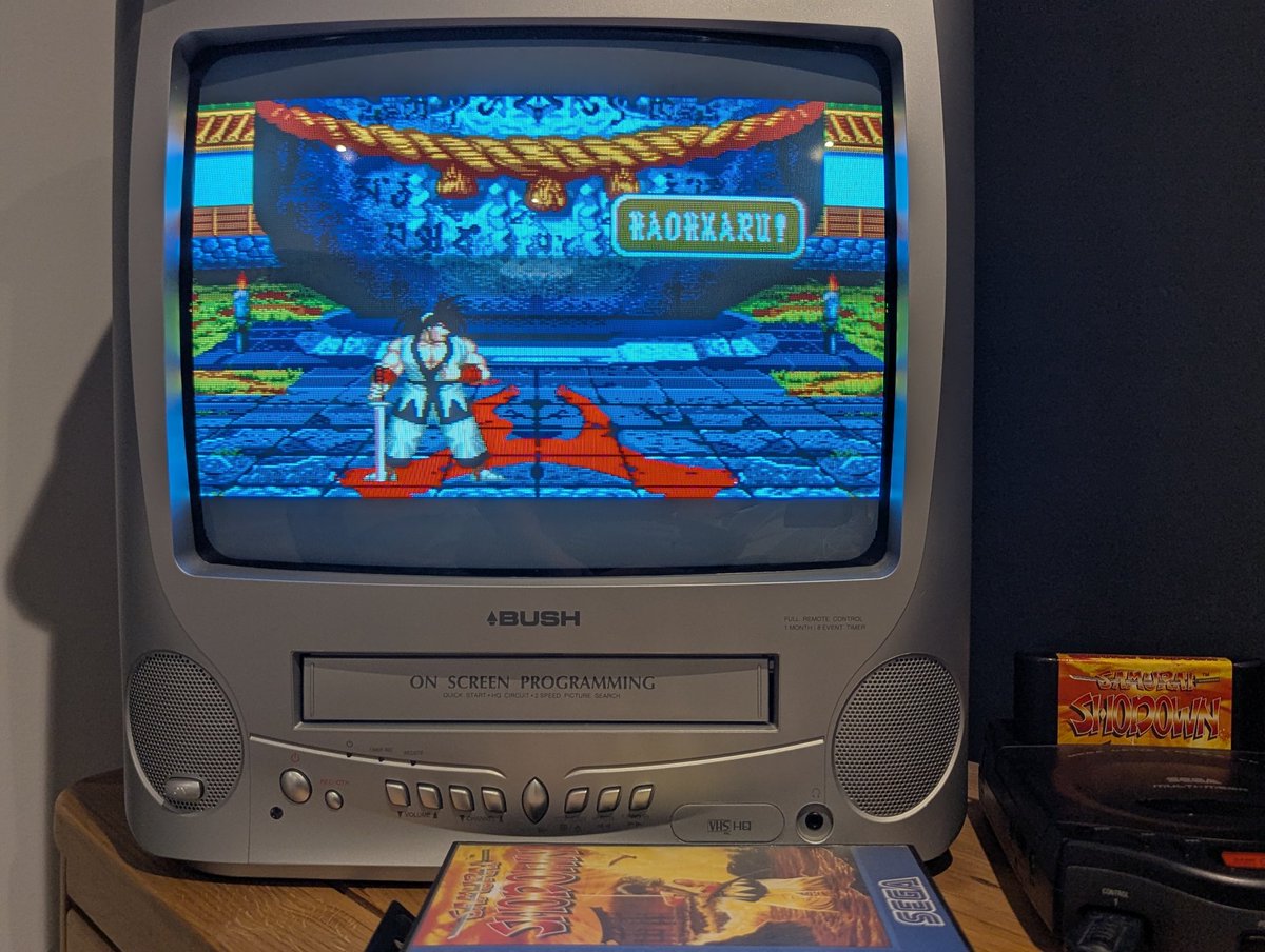 Samurai Shodown - done - but God DAYUM this is one tough fighter!
Only managed to finish it on easy, &amp; with many, MANY continues, but I beat it FINALLY!🤣🤣
#RETROGAMING #sega #megadrive #retrogamers #GamersUnite #gamers #Samurai #NEOGEO #SNK