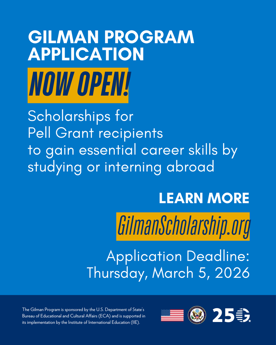 Gilman Program tweet media