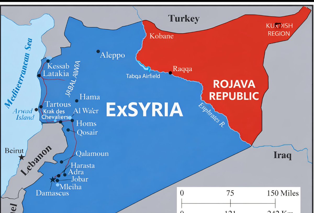I call for EU, USA, NATO to recognize, defend Rojava Republic to be established and recognized East of the Euphrates River 
#ExSyria <a href="/POTUS/">President Donald J. Trump</a> <a href="/vonderleyen/">Ursula von der Leyen</a> 
<a href="/SecGenNATO/">Mark Rutte</a> <a href="/kajakallas/">Kaja Kallas</a> 
RojavaRepublic is our Ally