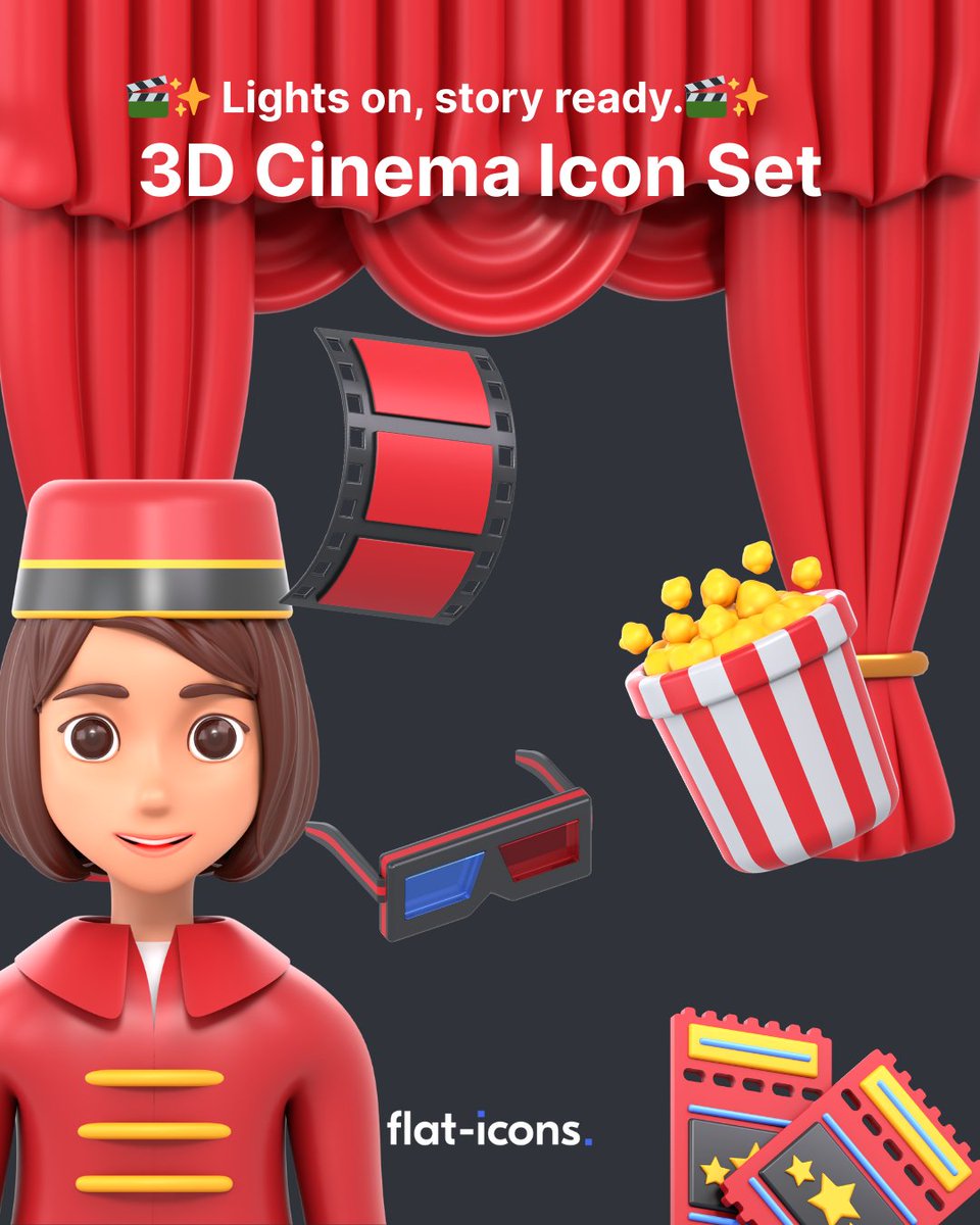 Flat Icons tweet media