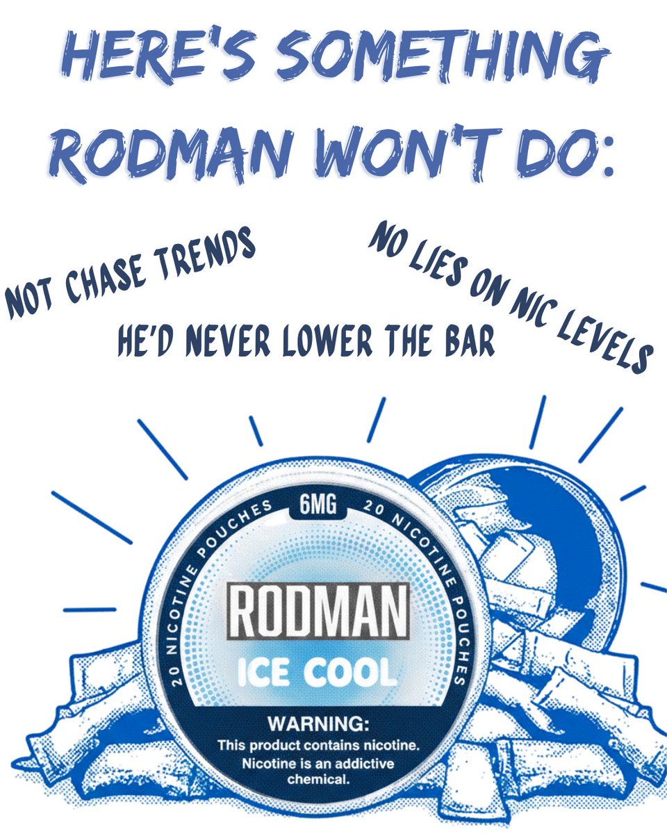 It's new, it's innovative, and it's everything we've come to love about the <a href="/rodman9k/">RODMAN by Aloha Sun</a> brand! The new RODMAN Dry+ Nic Pouches are packed full of flavor, but not moisture. 

Let's talk about why that's a good thing...

vapewholesaleusa.com/rodman-dry-nic…