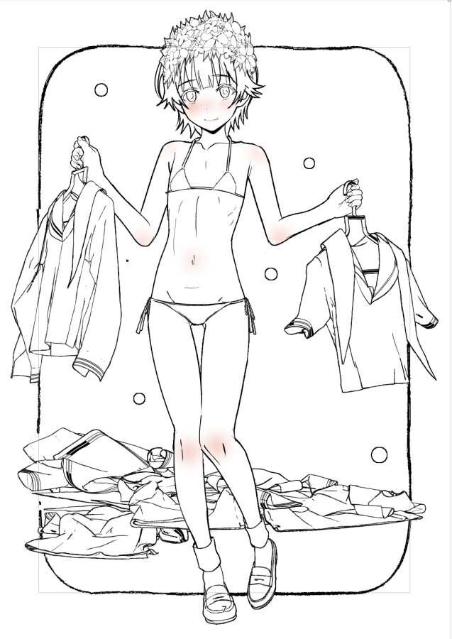 #くそ寒いので水着を貼る 