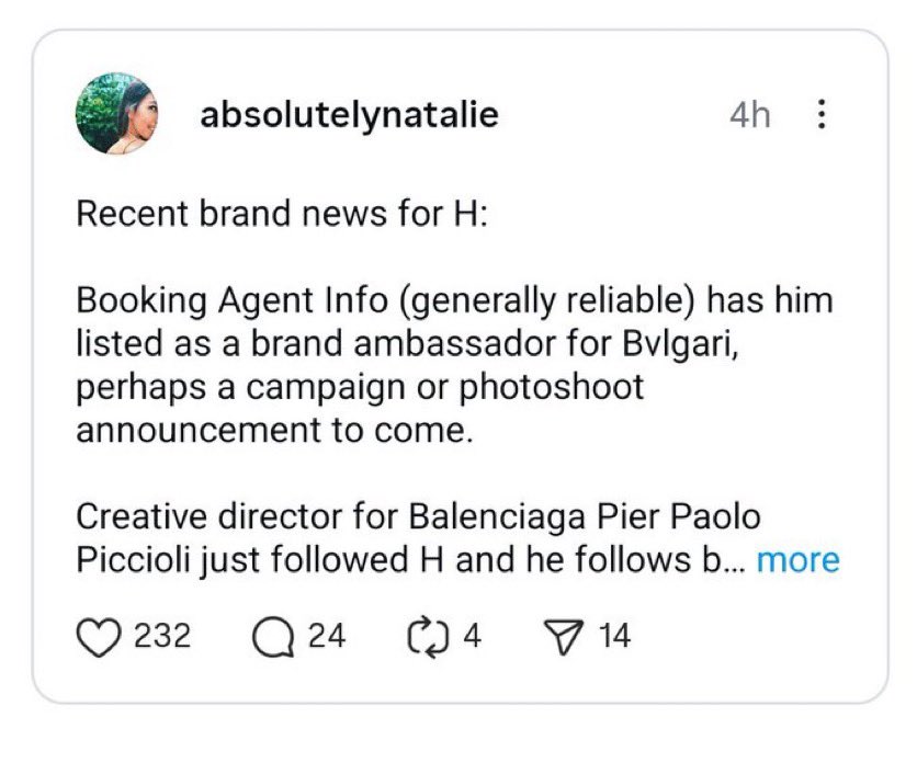 hudson is going to be a bvlgari brand ambassador???