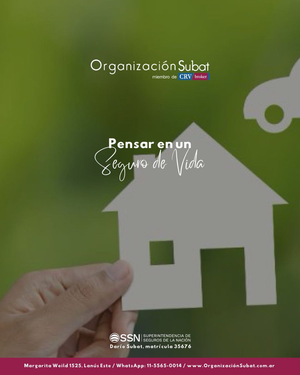 orgsubat's tweet image. Un seguro de vida no es solo una cobertura, es un respaldo para el futuro.
Elegirlo con información clara hace la diferencia. 🔐
#SomosOrganizacionSubat

📍 Margarita Weild 1525 | Lanús Este
📲 Conectá con nosotros vía #WhatsApp al 11-5565-0014
🌐 organizacionsubat.com.ar
#seguros