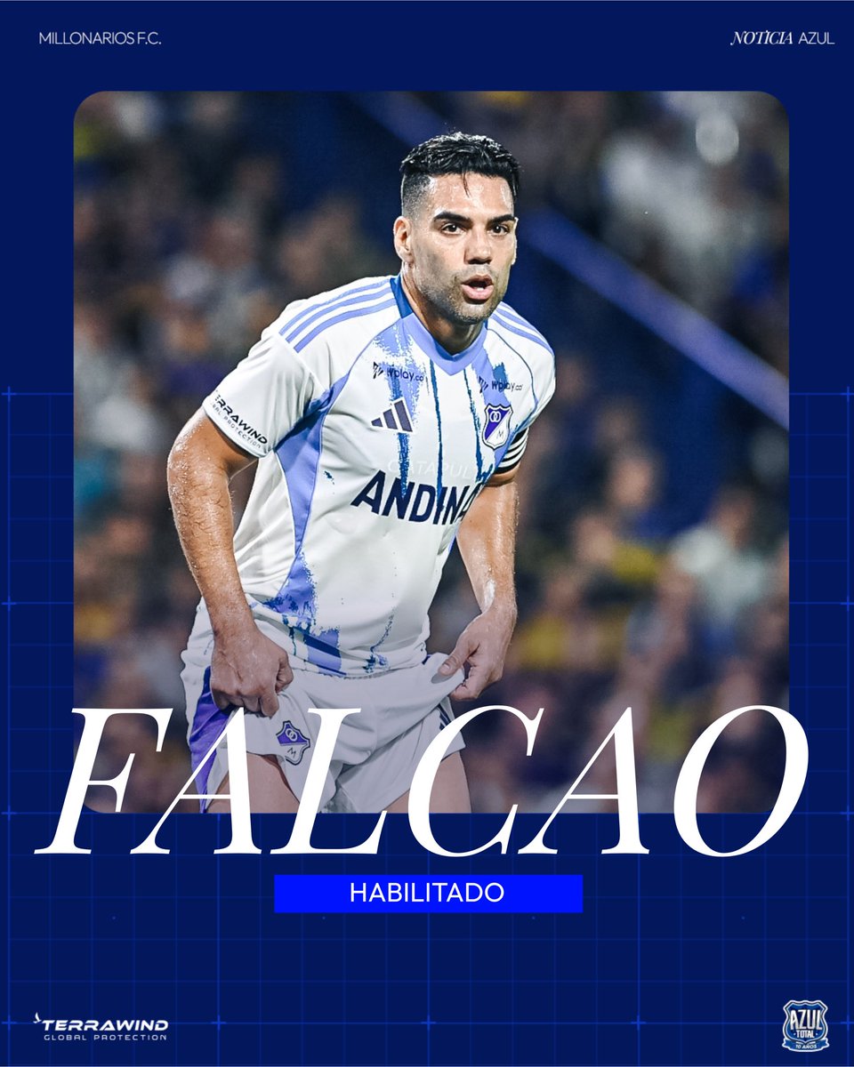 ¡FALCAO, HABILITADO! ✅

Ⓜ️ El Comité Disciplinario de Dimayor aceptó la suspensión parcial de la sanción a Radamel Falcao García 

⚽️ El Tigre está habilitado para el partido ante Deportivo Pasto

#MillonariosSiempreContigo