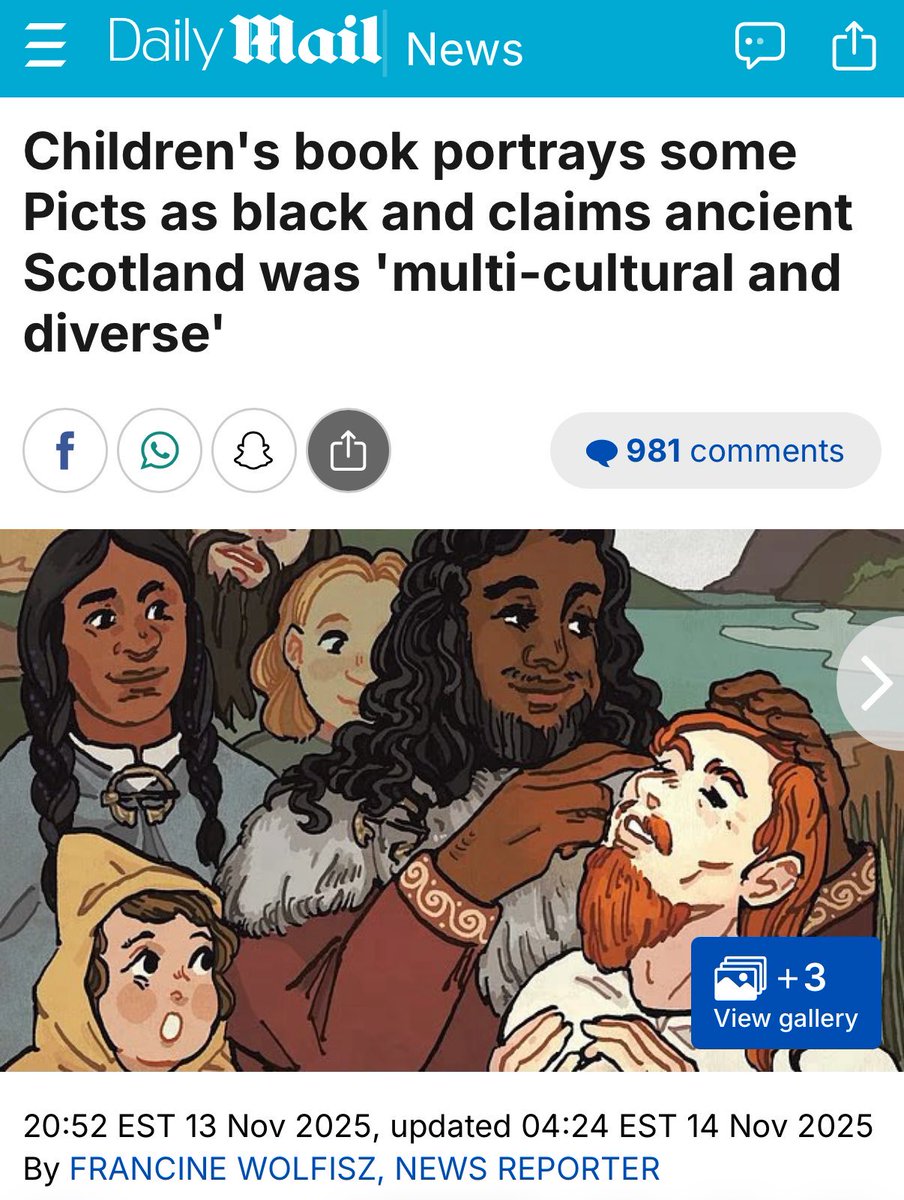 travelingflying's tweet image. The Picts weren’t Black, and ancient Scotland wasn’t multi-cultural or diverse.

This indoctrination needs to stop. The forced rewriting of history is abhorrent. They’re doing this to erase the past and replace it with propaganda to make people accept cultural replacement.