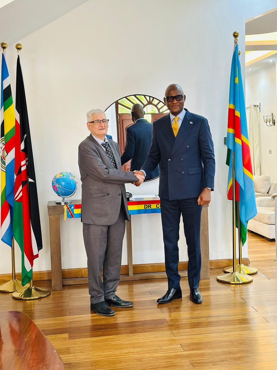 Davidtsk49's tweet image. Dear Ambassador @Alejandro_levit, it has been an honor to host you for a courtesy call. Strengthening relations between our two countries and recognizing the crucial role of the DRC within the UNSC constitute the cornerstone of our diplomatic endeavors.