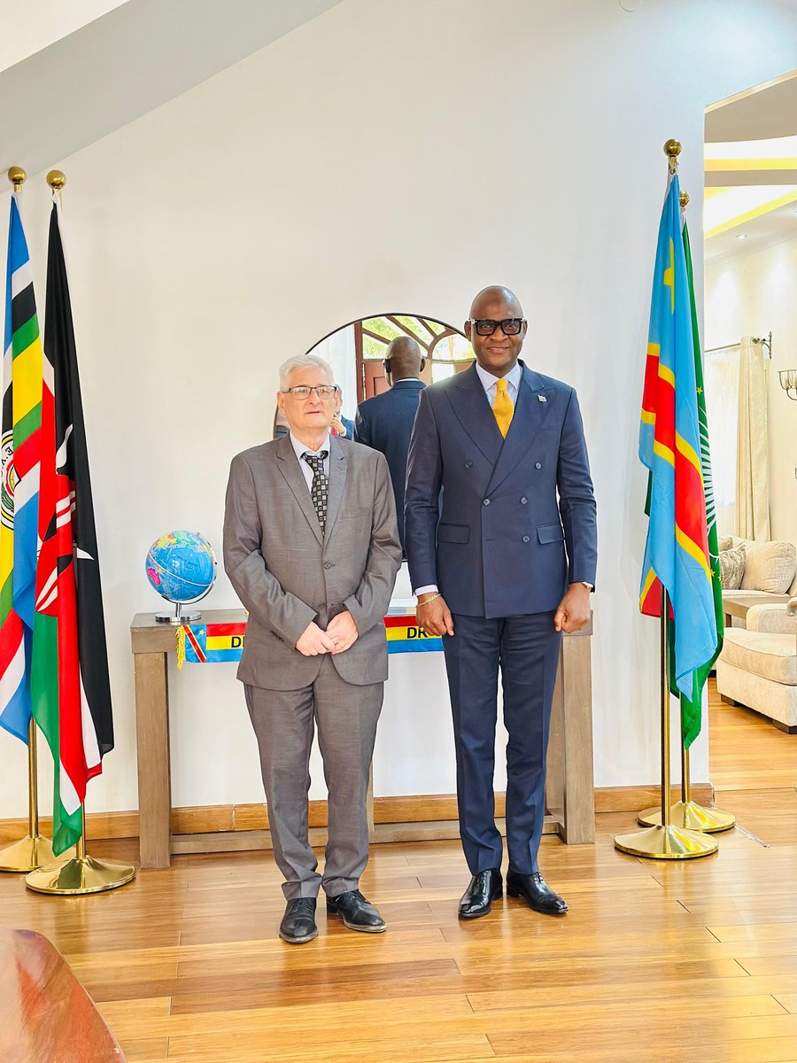 Davidtsk49's tweet image. Dear Ambassador @Alejandro_levit, it has been an honor to host you for a courtesy call. Strengthening relations between our two countries and recognizing the crucial role of the DRC within the UNSC constitute the cornerstone of our diplomatic endeavors.