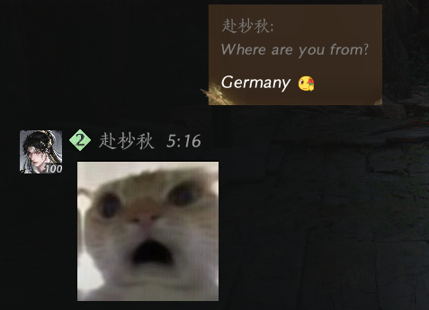 made a new friend on the chinese server today