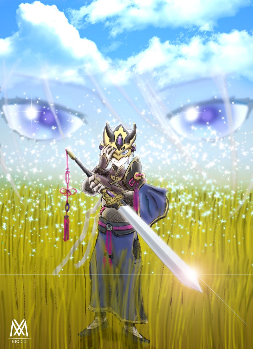 "Behold my accursed face.
I shall continue singing until my body scatters in the wind!"

Prince of Lan Ling Wang, one of my favorite characters from Fate/Grand Order

#FateGrandOrder #TypeMoon #LanlingWang #FGO #HumanArt