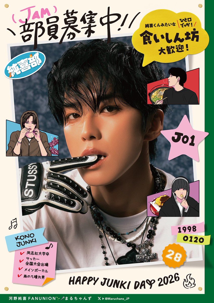 JO1 河野純喜 サイン入りポスター 河野純喜サイン入りボード
