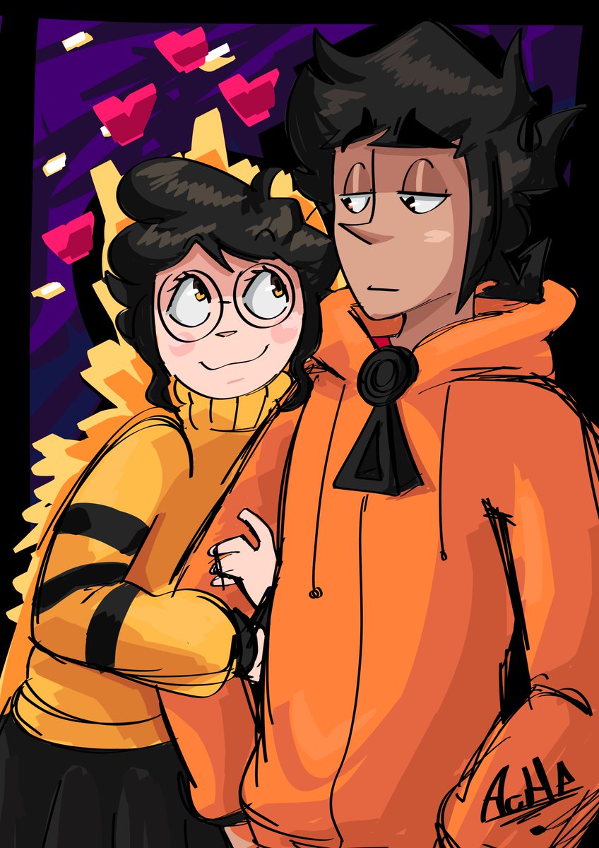 Aveces el amor viene de una mirada 

#oc #illustration #sketch