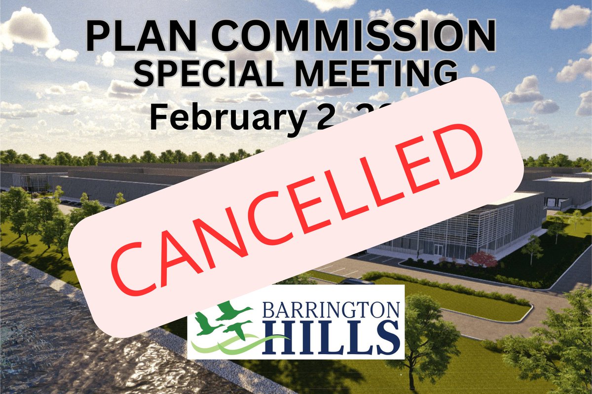 UPDATE:  THIS MEETING HAS BEEN CANCELED.  FOR DETAILS, VISIT barringtonhills-il.gov/canceled-02-02…