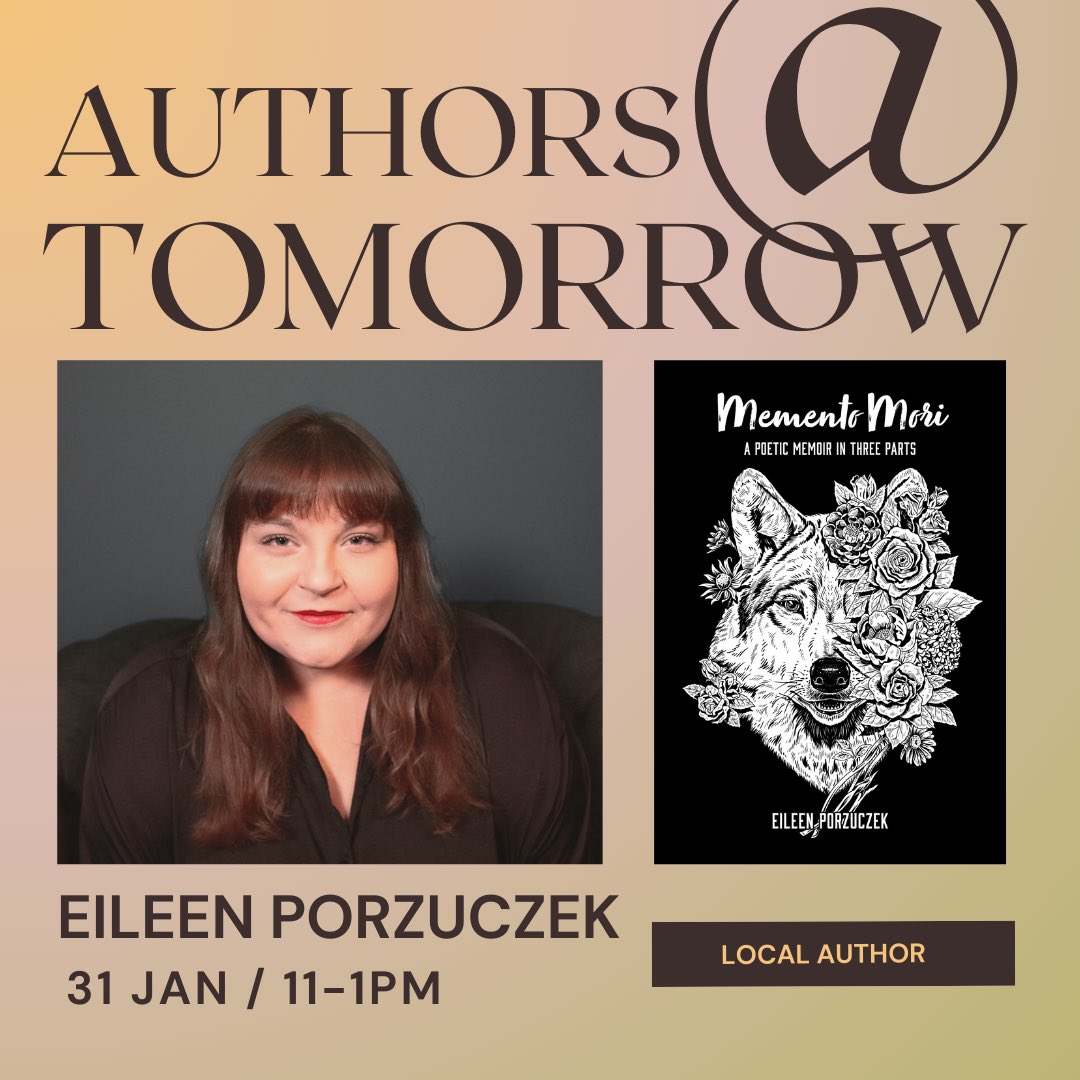 come visit me at Tomorrow Bookstore in Indianapolis this Saturday!!!