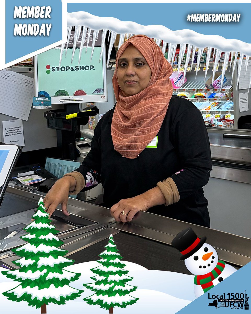 UFCW1500's tweet image. This #MemberMonday we would like to introduce you to Shathi Hannan. Shathi has been a proud UFCW Local 1500 member since 2013 and works as a Front End Cashier at Stop &amp;amp; Shop. #MemberMondays #ShathiHannan #UFCW1500