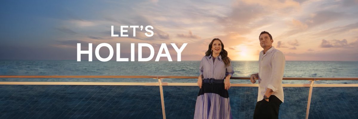 Orlando Bloom with Drew Barrimore for MSC Cruises USA