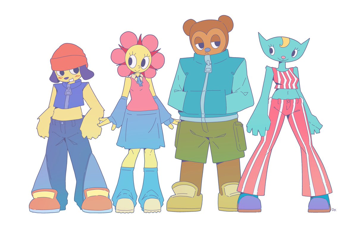 kababdad's tweet photo. the parappa gang #ParappatheRapper https://t.co/22JKRwgbcb