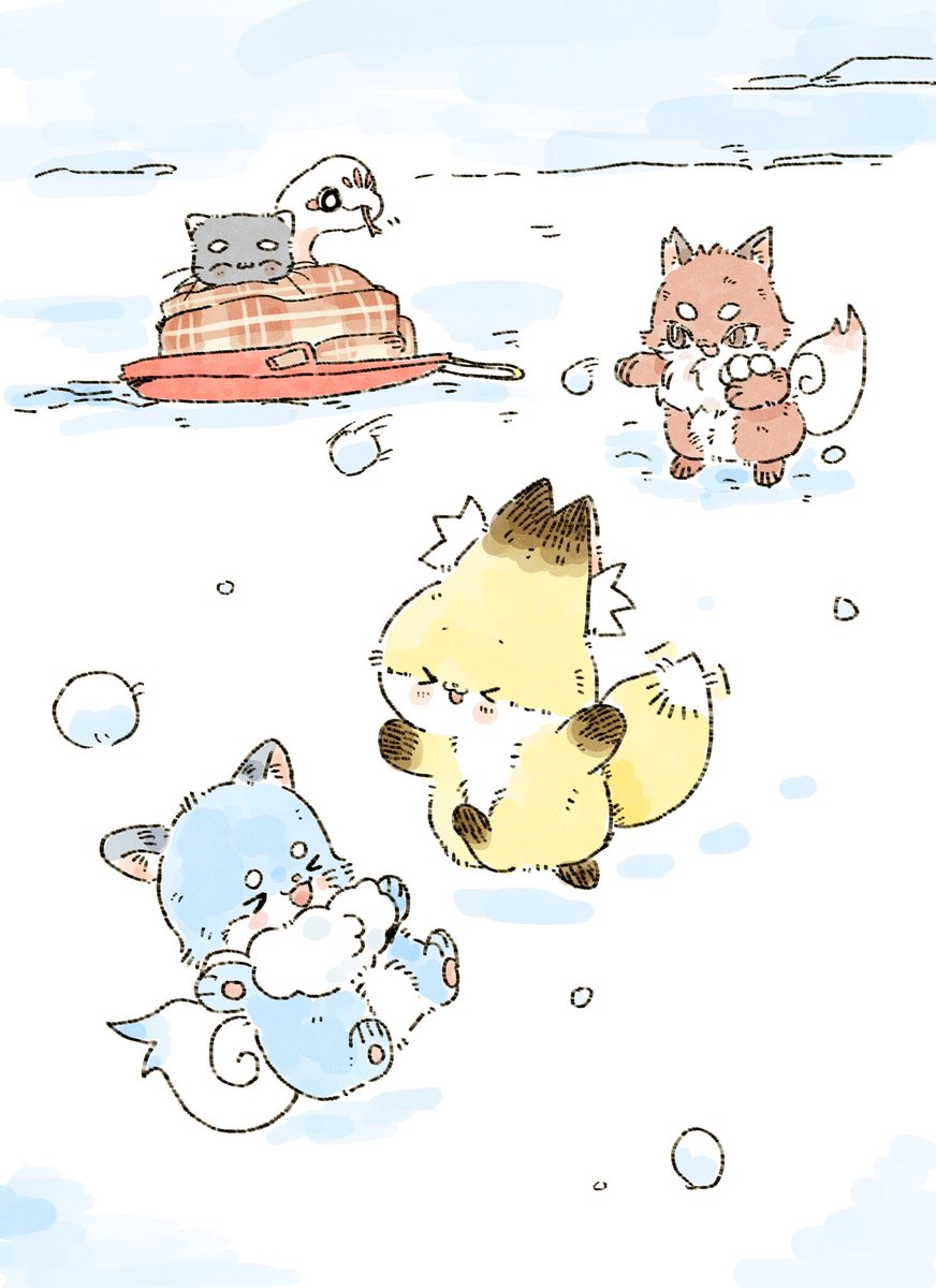 雪合戦はみんなと