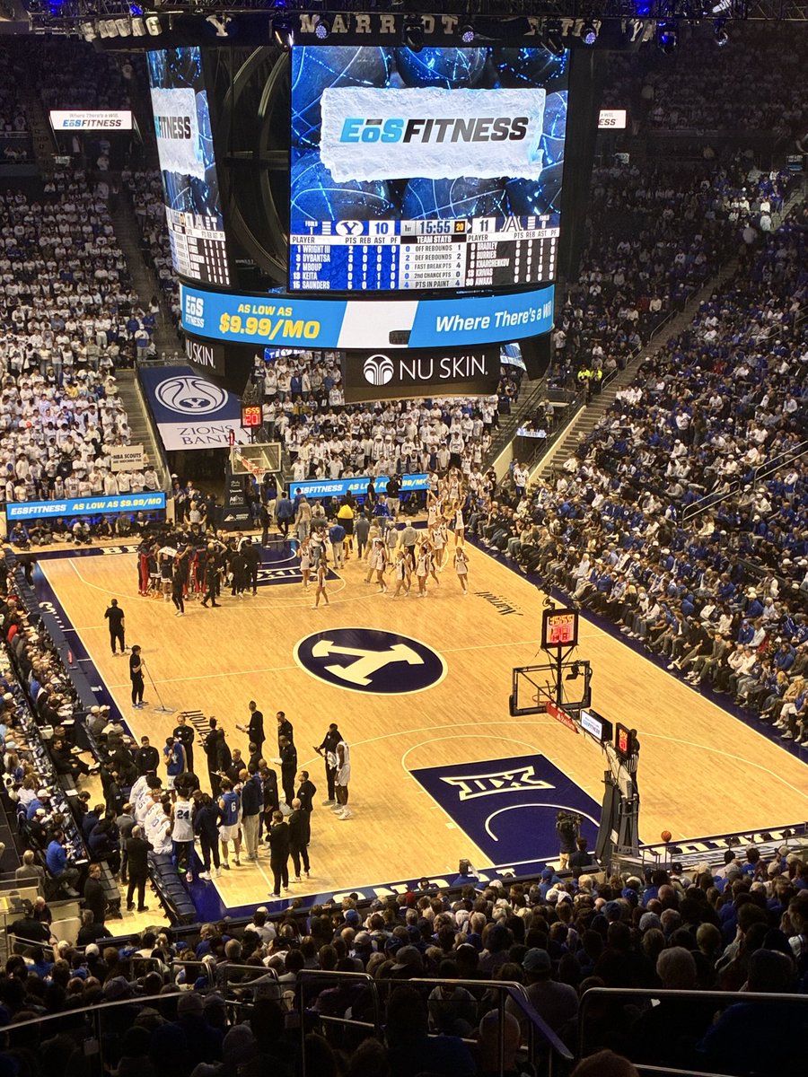RickHightower1's tweet photo. Enjoying watching #1 Arizona at the Marriott center tonight. They are good. https://t.co/Lg76tuAJwN