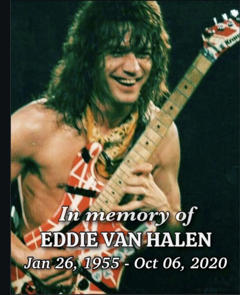 Happy Birthday Eddie Van Halen! You are missed but you music lives on!!!

#eddievanhalen #vanhalen #evh #birthday