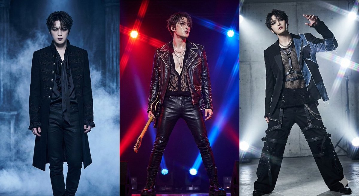 MAZEのドラえもんのような鮮やかな青い衣装がちょっとよく分からなかったのだけど←
GeminiにMAZEの曲に合わせて衣装を3パターン作ってもらいました😂
どれもカッコよくて見てみたい😆😆
#ジェジュン