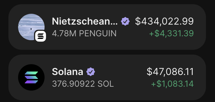 KaikoHQ's tweet image. i gave you $Penguin at $400k, it went to 160 million in less than a week. 400x

I gave you $Whitewhale at $1.4m, it went to 200 million. 142x

i gave you $DONT at 270k, it went to $30 million 111x

i gave you $Ralpha at $60k, it went to 40m 665x

and you still don’t have notis on…