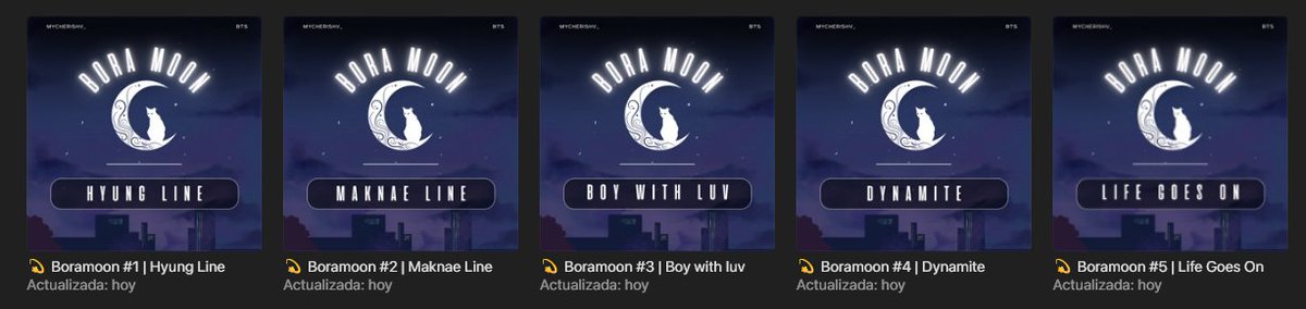 mycherishv_'s tweet image. 💫BORAMOON | Playlist Apple Music 🍎

💞Playlist nocturnas

🔄RT para difundir  

#ARMYonAppleMusic

---------------------------------------
💫 Boramoon #1 | Hyung Line
🖇️music.apple.com/pa/playlist/bo…

💫 Boramoon #2 | Maknae Line
🖇️music.apple.com/pa/playlist/bo…

💫 Boramoon #3 | Boy with…
