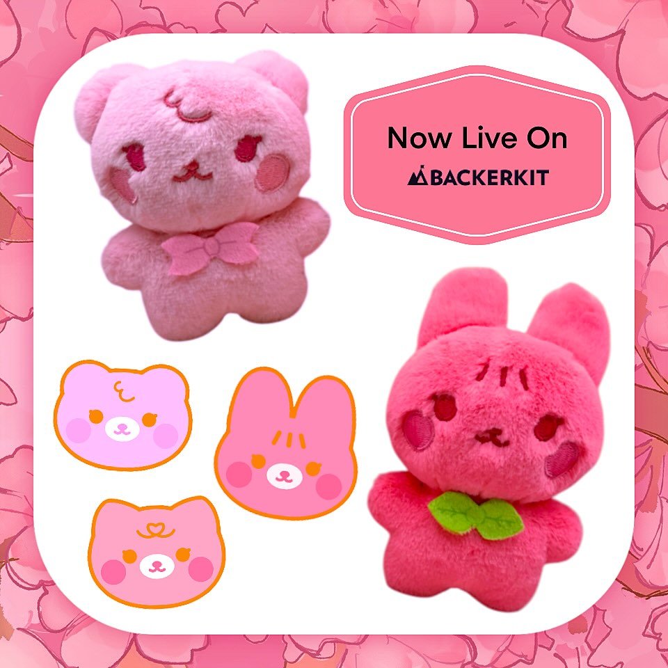 🌸Adorable plush keychain pre-order!

🥳We're so excited to be collaborating with @stylebysakura to turn her mascot designs into cute plush keychains!

👉🏻Pre-orders are available on Backerkit.  Click the link for details:
backerkit.com/c/projects/sty…

🎨stylebysakura's campaign has