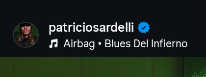 Nos pedía asuntos pendientes y el usaba blues del infierno, deja Patricio hace lo que quieras sabes jajaja