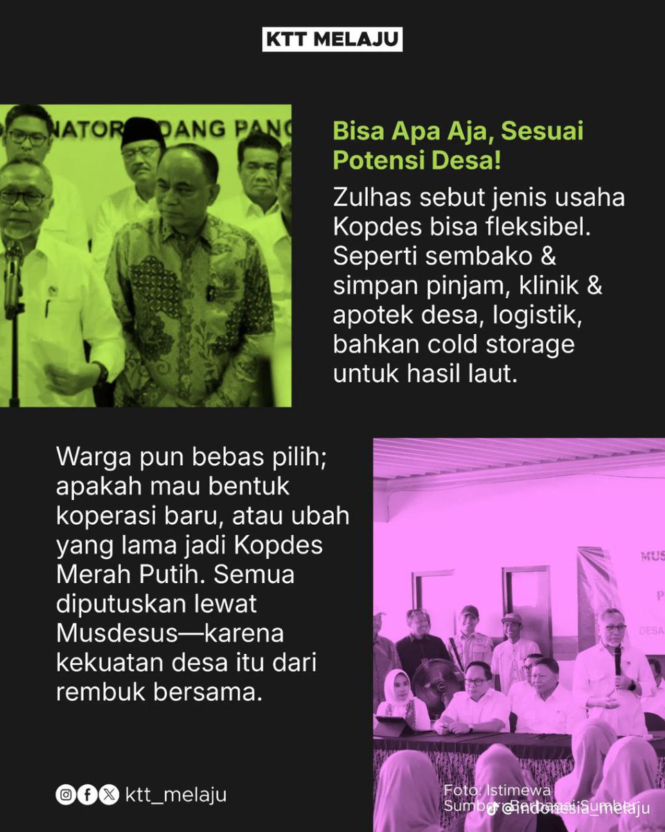 tata kelola transparan jadi kunci sukses pembangunan Koperasi Desa MerahPutih saat ini #ZulkifliHasanPerkuatEkonomi