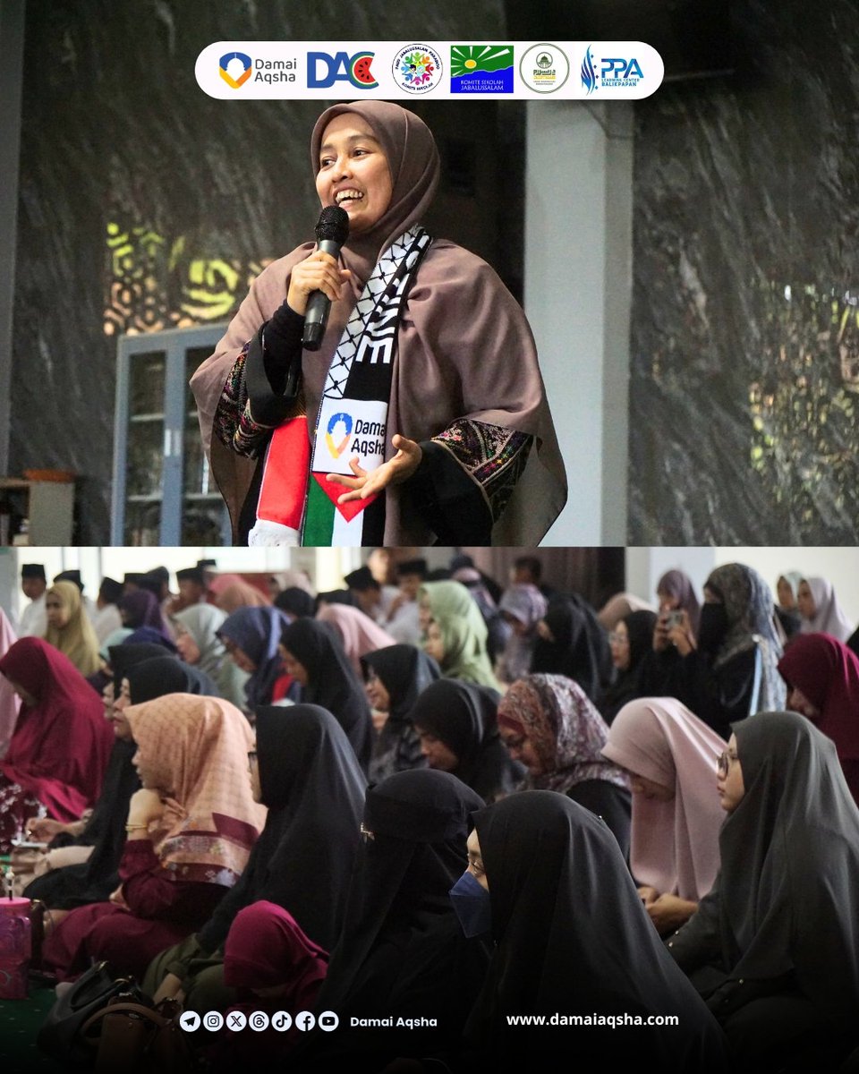 damaiaqsha's tweet image. Dokumentasi Safari Dakwah bersama Ummi Pipik Dian Irawati yang telah terlaksana pada 10 Januari 2026, pukul 08.00–12.00 WITA, bertempat di Masjid Darussalam, Perumahan Borneo Paradiso, Balikpapan.

#safaridakwah #ParentThings #ummipipikdianirawati #damaiaqsha #balikpapan